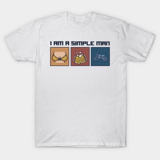 I am a simple man dirt bike shirt T-Shirt